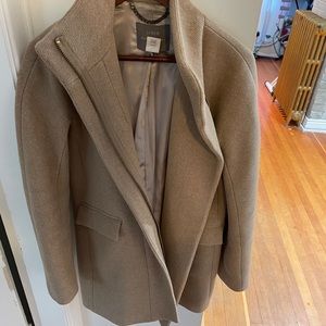 Beige J Crew Cocoon Coat in Stadium cloth size 2T